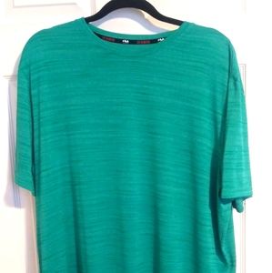Teal/green Fila workout shirt